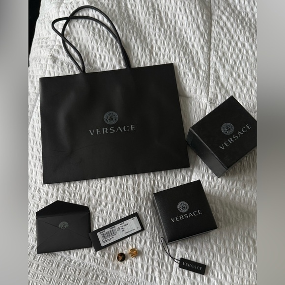 Authentic Versace Medusa Head Stud Earrings - Picture 6 of 15